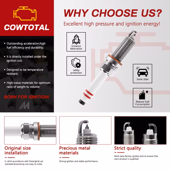 Good Quality Auto Parts Iridium Car Spark Plugs Zgr6ste2 12120037244 Fits for BMW E60 E90 E92 E93 135I 335I 535I